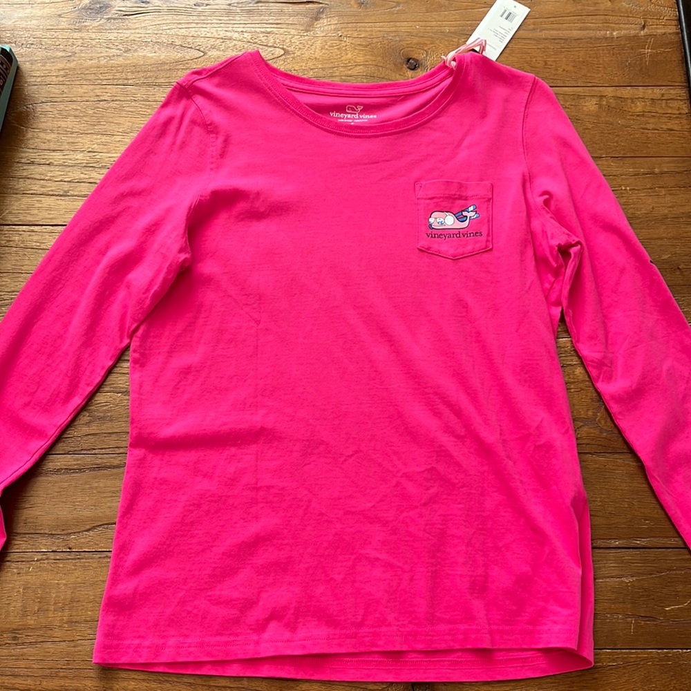 hot pink long sleeve shirt